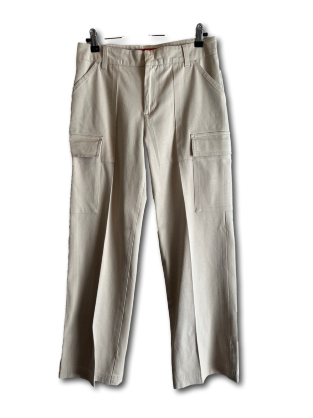 Gloria Vanderbilt Cargo Pants Khaki Tan Trousers Woman’s Size 6 Petite Pockets